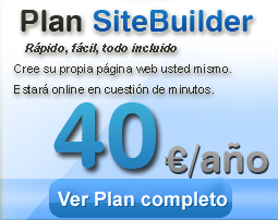 Plan diseño Web SiteBuilder